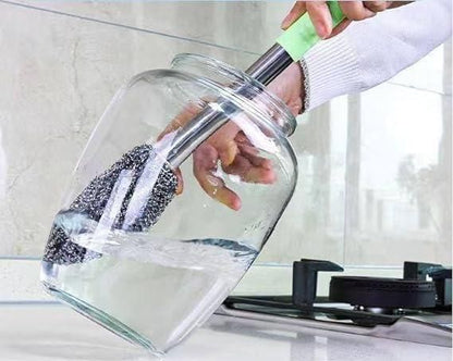 Versatile Bottle Jar & Toilet Cleaning Brush Scrubber – Pack of 1